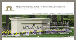 Desktop Screenshot of monarchbeachhoa.org